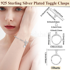 Brass Toggle Clasps&nbsp;KK-BBC0021-22C-S