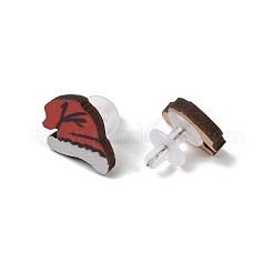 Christmas Theme Stud Earrings Set&nbsp;EJEW-U016-05P-02