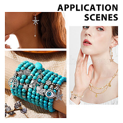 80Pcs 10 Styles DIY Starfish Tibetan Style Alloy Pendants & Links Connector Charms Findings Kits&nbsp;FIND-HY0004-63
