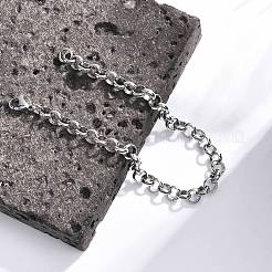 Tarnish Resistant 304 Stainless Steel Cable Chain Bracelets&nbsp;LS-BJEW-I202-02B