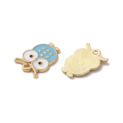 Rack Plating Alloy Enamel Pendants&nbsp;ENAM-P254-01KCG