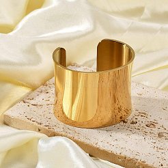 304 Stainless Steel Open Cuff Bangles&nbsp;BJEW-U015-01G