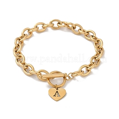Golden 304 Stainless Steel Charm Bracelets&nbsp;NJEW-K284-01G-A