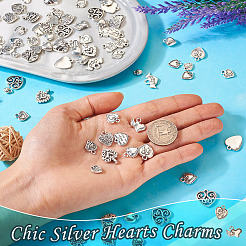 100Pcs 20 Styles Tibetan Style Alloy Pendants&nbsp;FIND-TA0003-59