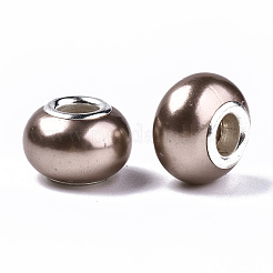 Imitation Pearl Style Resin European Beads&nbsp;RPDL-T003-001B