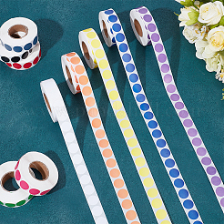 20Rolls 10 Colors Self-Adhesive Paper Gift Tag Stickers&nbsp;DIY-GO0002-83