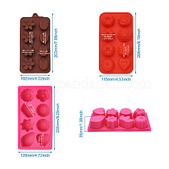 3Pcs 3 Colors Fondant Molds&nbsp;DIY-BG0001-17