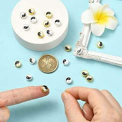 20Pcs 2 Colors Zinc Alloy Enamel Beads&nbsp;ENAM-YW0006-32