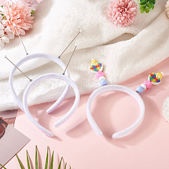 Cloth and Plastic Hair Bands&nbsp;OHAR-TAC0020-01G