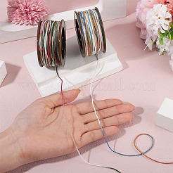 2 Rolls 2 Colors Segment Dyed Round Polyester Twisted Cords&nbsp;OCOR-TA0003-71