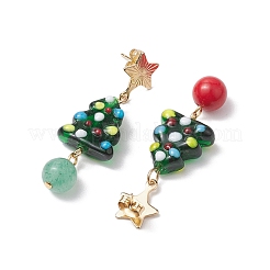 304 Stainless Steel with Glass Stud Dangle Earring&nbsp;EJEW-TA00526