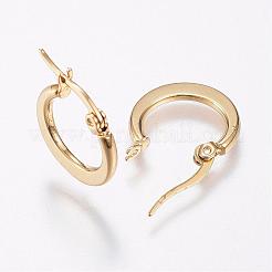 304 Stainless Steel Hoop Earrings&nbsp;EJEW-F105-24G