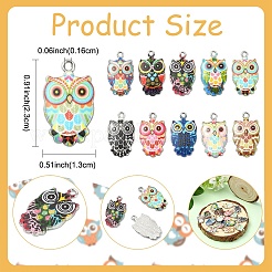 20Pcs 10 Styles Alloy Enamel Pendants&nbsp;ENAM-YW0006-95