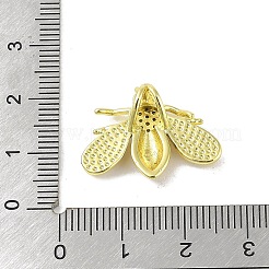 Brass Micro Pave Cubic Zirconia Pendants&nbsp;KK-E111-15G