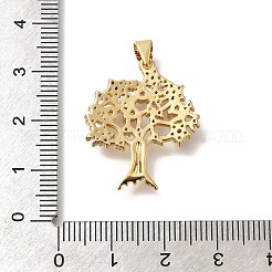 Rack Plating Brass with Cubic Zirconia Pendants&nbsp;KK-Z086-10G-02
