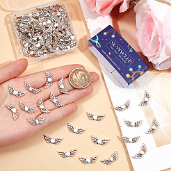 120Pcs Tibetan Style Alloy Angeltee Beads&nbsp;FIND-SC0009-36