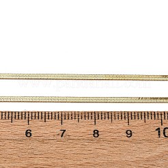 2MM 304 Stainless Steel Flat Snake Chain Necklaces&nbsp;NJEW-T016-20G