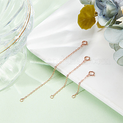 9Pcs 3 Style 925 Sterling Silver Cable Chain Extender&nbsp;FIND-BBC0003-31