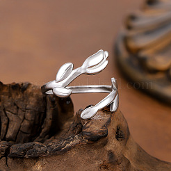 304 Stainless Steel Cuff Open Rings for Women&nbsp;WG59C7A-02
