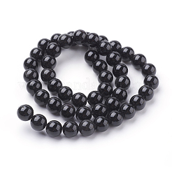 Natural Obsidian Beads Strands&nbsp;G-G099-8mm-24