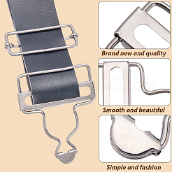 6Bags Adjustable Alloy Buckle&nbsp;FIND-CP0003-92A
