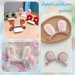 12Pcs 2 Colors Felt Rabbit Ear Ornament Accessories&nbsp;FIND-FG0002-31