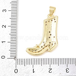 Brass Micro Pave Cubic Zirconia with Enamel Pendants&nbsp;KK-Z145-02G