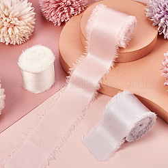 3 Rolls 3 Colors Polyester Frayed Fringe Ribbon&nbsp;OCOR-TA0001-55A