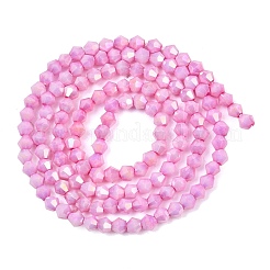 Electroplate Bicone Glass Beads Strands&nbsp;GL-T021-2.5x3mm-16-22