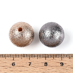 Textured Plating Opaque Acrylic Beads&nbsp;X-PACR-T019-02M