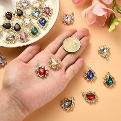 24Pcs 12 Colors Alloy Pendants&nbsp;PALLOY-CJ0002-25
