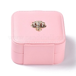 PU Imitation Leather Jewelry Organizer Box&nbsp;CON-P016-A01