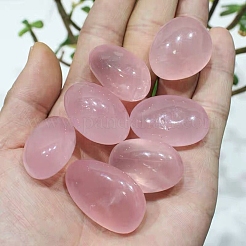 Natural Rose Quartz Oval Palm Stone Reiki Polished Healing Pocket Worry Stone&nbsp;PW-WG2D7C1-01