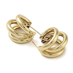 Brass Studs Earrings&nbsp;EJEW-K276-08G