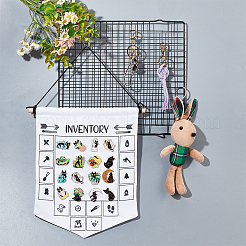 Polyester Canvas Wall Hanging Brooch Jewelry Storage&nbsp;DJEW-WH0077-04