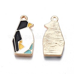 Rack Plating Alloy Enamel Pendants&nbsp;ENAM-S122-77