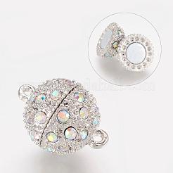 Alloy Magnetic Clasps with Loops&nbsp;RB-J031