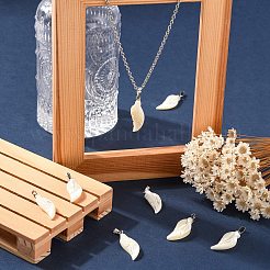 Natural Trochid Shell/Trochus Shell Pendants&nbsp;LS-BSHE-CJC0002-13