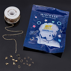 DIY Chain Bracelet Necklace Making Kits&nbsp;DIY-SC0020-21G