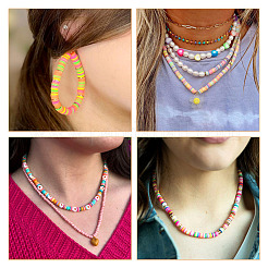 8 Strands 8 Colors Handmade Polymer Clay Beads Strands&nbsp;CLAY-TA0001-30