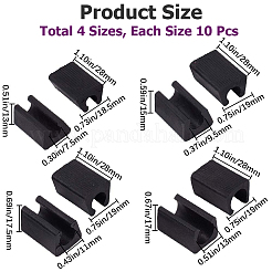 40Pcs 4 Style Plastic Non-slip U Shaped Chair Foot Protectors&nbsp;KY-GF0001-37A