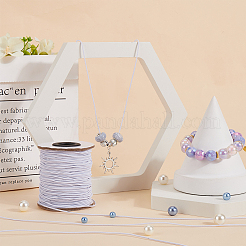 Elastic Round Jewelry Beading Cords Nylon Threads&nbsp;NWIR-SP0001-01B
