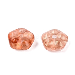 Spray Painted Glass Beads&nbsp;DGLA-R052-002-B09