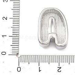 Brass Initial Beads&nbsp;KK-B167-27P-01A