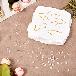 20Pcs 2 Styles 925 Sterling Silver Flat Coil Earwire&nbsp;STER-TA0001-38