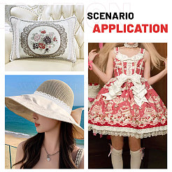 1Bundle Hollow Cotton Embroidery Flower Ribbon&nbsp;OCOR-FG0002-73B