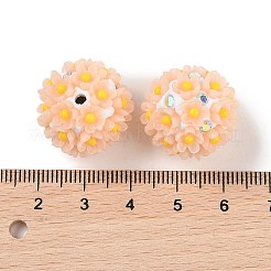 Handmade Luminous Polymer Clay Rhinestone Fancy Beads&nbsp;CLAY-H003-04F