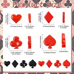 80Pcs 8 Styles Opaque Resin Cabochons&nbsp;CRES-CJ0001-93