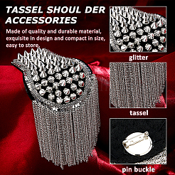 2Pcs Fashionable Tassel Epaulettes&nbsp;AJEW-FH0006-02P