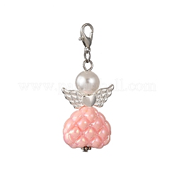 Angel Plastic Pearl & Acrylic Pendant Decorations&nbsp;HJEW-JM03466